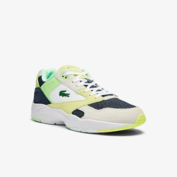 Lacoste Storm 96 Lo Suede and Mesh Sneakers - Tenisky Pánské Tmavě Blankyt / Světle Blankyt | CZ-YrV